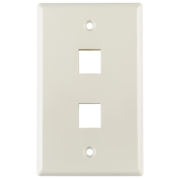 TAPADERA DOBLE PARA DADO RJ45, COLOR BLANCA, MARCA HELLERMANN TYTON