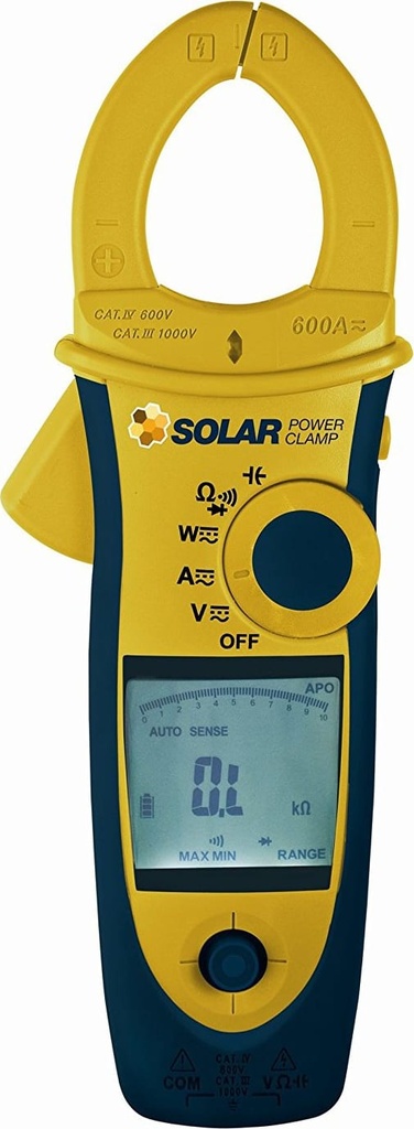 PINZA AMPERIMETRICA PARA SISTEMA SOLAR, MARCA SEAWARD, MODELO SOLAR POWER CL AMP