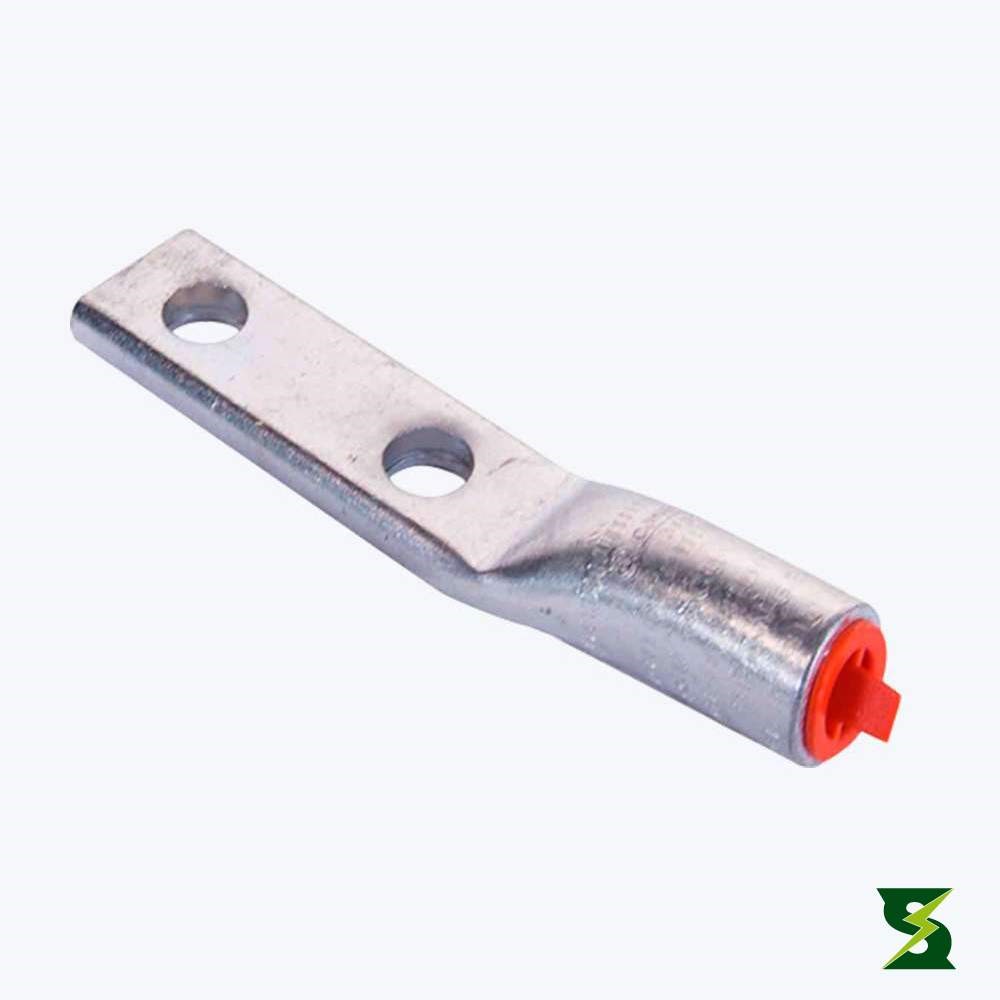 TERMINAL DOBLE OJO P/C #1/0 AL Y CU CON AGUJERO DE 1/2", MODELO AL1/0N, MARCA THOMAS & BETTS