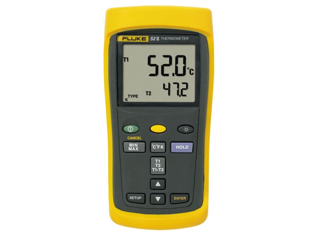 TERMOMETRO DE DOBLE ENTRADA, MARCA FLUKE, MODELO 52-2