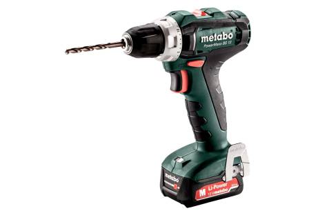 TALADRO ATORNILLADOR INALAMBRICO BS 12 DE 12V, 40 NM, MARCA METABO, MODELO 601036520