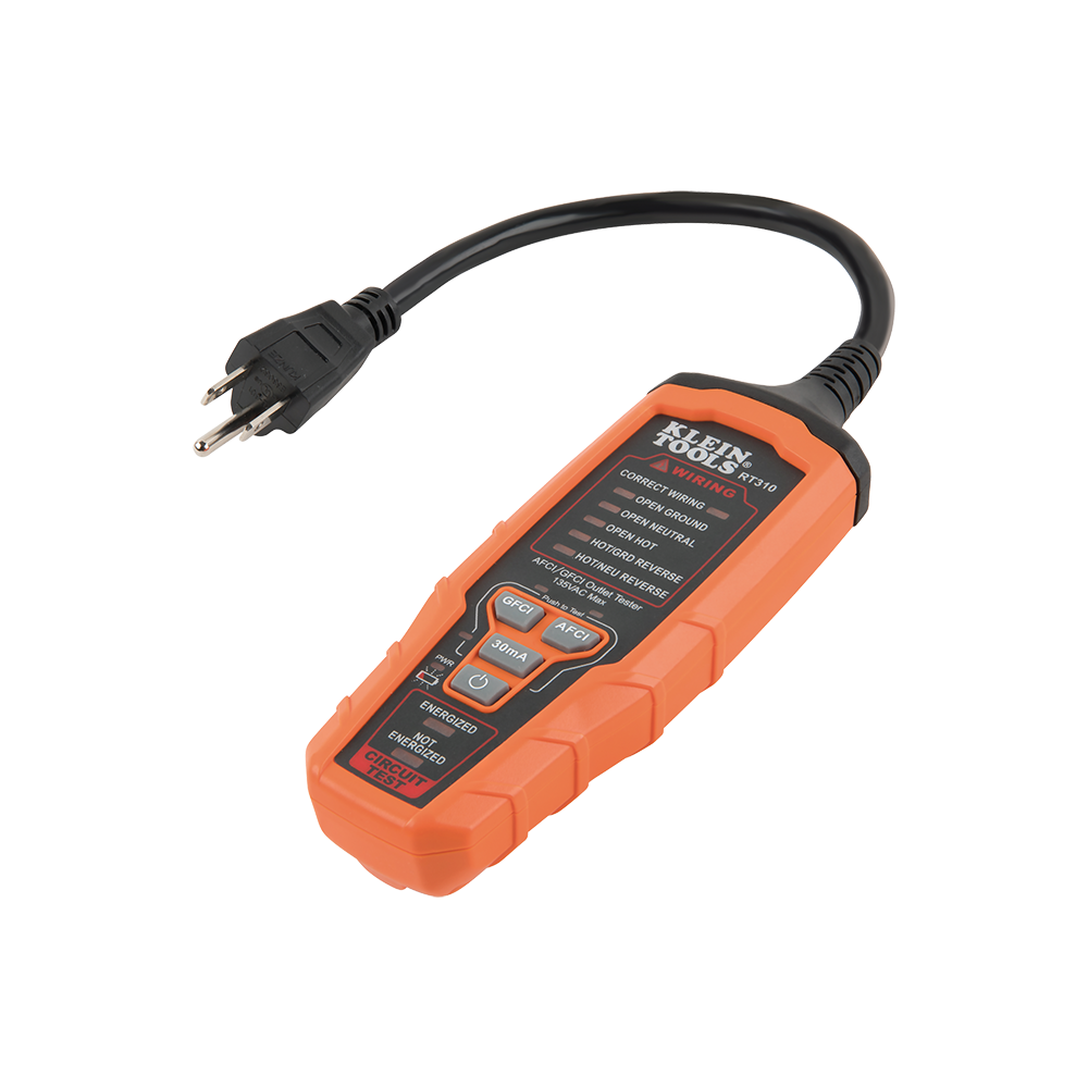 PROBADOR DE TOMACORRIENTES, MARCA KLEIN TOOLS, MODELO RT310