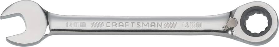 LLAVE COMBINADA CON TRINQUETE REVERSIBLE METRICA DE 12 PUNTOS, 14 MM, 72 DIENTES Y 12 PUNTAS, CRAFTSMAN CMMT42425