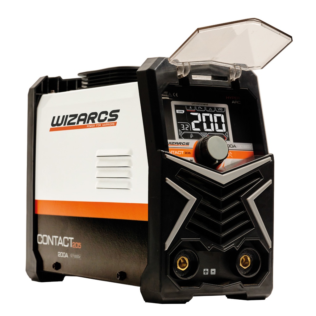 SOLDADORA INVERTER CONTAC 205 200 A 110- 220V, WIZARCS WRC-205-MAX