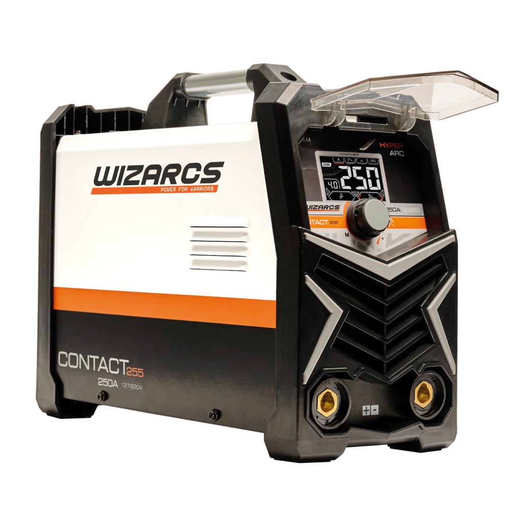 SOLDADORA INVERTER CONTAC 255, 250A, 110- 220V, WIZARCS WRC-255-MAX