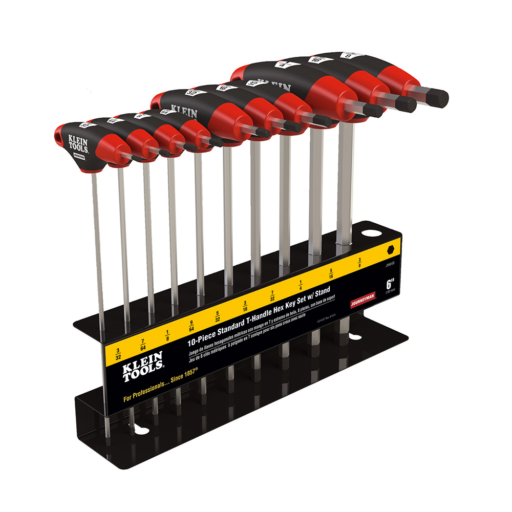 JUEGO DE LLAVES HEXAGONALES EN T, MARCA KLEIN TOOLS, MODELO JTH610E
