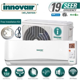 [VIN625C2V33(I) / VIN625C2V33(O)] AIRE ACONDICIONADO TIPO MINI SPLIT TECNOLOGIA INVERTER, EFICIENCIA SEER 19, CAPACIDAD 24000 BTU, MARCA INNOVAIR