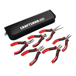 [CRAFTSMAN-CMHT81716] JUEGO DE TENAZAS MINI, DE 6 UNIDADES, ALICATE Bi MATERIAL, MARCA CRAFTSMAN, MODELO CMHT81716
