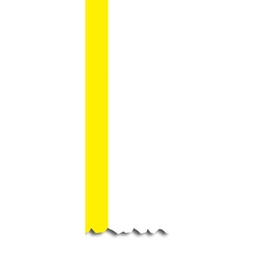 [H558-00328/HT2YE50250] CINTA ADESIVA CONTINUA COLOR BLANCO CON BANDA AMARILLA PARA IMPRESORA TT230SMC, MARCA HELLERMANN TYTON