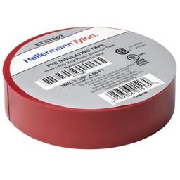 [H904-00014/ETST662] CINTA AISLANTE COLOR ROJA 0.75", MARCA HELLERMANN TYTON