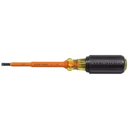 [KLEIN601-4-INS] DESTORNILLADOR AISLADO 1000V PLANO, DE 3/16", DE 4", MARCA KLEIN TOOLS, MODELO 601-4-INS