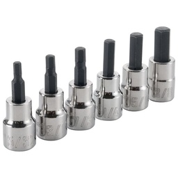 [CRAFTSMAN-CMMT34447] JUEGO DE 6 CUBOS DE 3/8" PUNTA HEXAGONAL, MARCA CRAFTSMAN, MODELO CMMT34447,  5/32", 3/16", 7/32", 1/4", 5/16", 3/8"