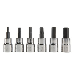 [CRAFTSMAN-CMMT34448] JUEGO DE 6 CUBOS DE 3/8" PUNTA HEXAGONAL, MARCA CRAFTSMAN, MODELO CMMT34448, 4, 5, 6, 7, 8, 10MM