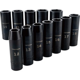 [CRAFTSMAN-CMMT15887] JUEGO DE CUBOS DE IMPACTO DE 12 PIEZAS EN MILIMETROS, MARCA CRAFTSMAN, MODELO CMMT15887