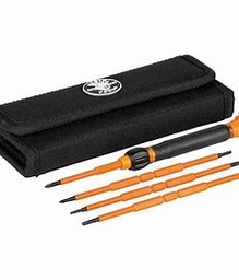 [KLEIN 32584-INSR] JUEGO DE DESATORNILLADORES BORNEROS DE PRECISION AISLADOS 1000V, MARCA KLEIN TOOLS, MODELO 32584-INSR