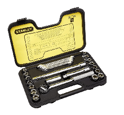 [STANLEY 86-736] JUEGO DE HERRAMIENTAS MECANICAS DE 1/2" DE 25 PIEZAS, MARCA STANLEY, MODELO 86-736