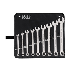 [KLEIN68402] JUEGO DE LLAVES COMBINADAS 9 PIEZAS, DE 1/4" A 3/4", MARCA KLEIN TOOLS, MODELO 68402