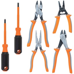 [KLEIN 9418R] JUEGO DE TENAZAS Y DESATORNILLADORES AISLADOS 1000V, DE 6 PIEZAS, MARCA KLEIN TOOLS, MODELO 9418R