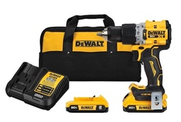 [DW-DCD805D2-B3] KIT DE TALADRO PERCUTOR/ATORNILLADOR DE 1/2", 300W, MARCA DEWALT, MODELO DCD805D2-B3: 2 BAT 2 AH + CARG+ BOLSO