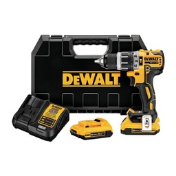 [DW-DCD7771D2-B3] KIT DE TALADRO ATORNILLADOR INALAMBRICO DE 1/2" 20V, 340W, MARCA DEWALT, MODELO DCD7771D2-B3: 2 BAT 2 AH + CARG + ESTUCHE