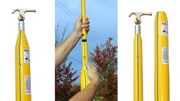 [US USTS-TA-035] PERTIGA TELESCOPICA DE 35 PIES CON SECCIONES EXTRAÍBLES. BLUE STRIPE TAKE-APART®, MARCA UTILITY SOLUTIONS, MODELO USTS-TA-035