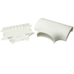[H-MCRFW-TE] TEE PARA CANALETA PLASTICA DE 4.5", MULTI CANAL, PARA POTENCIA Y DATOS, COLOR IVORY, MARCA HELLERMANN TYTON
