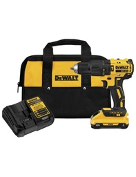 [DW-DCD7781D1-B3] KIT DE TALADRO PERCUTOR/ATORNILLADOR INALAMBRICO DE1/2" 20V, 300W, MARCA DEWALT, MODELO DCD7781D1-B3: 1 BAT 2AH + CARG + BOLSO