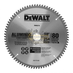 [DWA03210] DISCO SIERRA DE 10 PULGADAS Y 80 DIENTES, DEWALT DWA03210