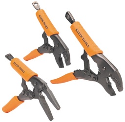 [KLEIN38665] JUEGO DE PINZAS DE PRESION, DE PUNTA DE 15.2 CM, CON MORDAZAS CURVAS DE 17.8 Y DE  25.4 CM, DE 3 PIEZAS, MARCA KLEIN TOOLS, MODELO 38665